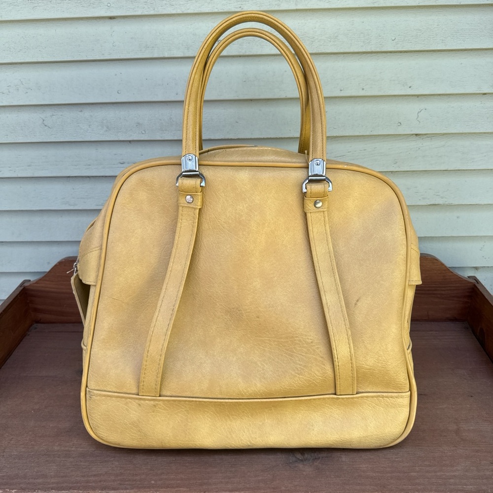 Vintage American Tourister Yellow Carry-On Travel Bag – Retro 1970s Luggage